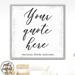 Pretty Perfect Studio Create Your Own Custom Canvas Quote Sign on Wall Art - Rustic White Framed 10 x 10