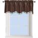 chocolate one straight valance measures 70 inch wide by 17 inch drop(length) 100% polyester