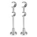 2 PCS 20mm/25mm Double Curtain Rod Curtain Pole Holder Curtain Drapery Rod Brackets