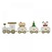 Christmas Train Painted Wooden Christmas Decoration Kid Gift Toys Xmas Table Top Ornament Mini Locomotive Embellishments for Festival Present