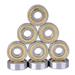 10pcs/Pack 608-ZZ Ball Bearings Skateboard Bearings Double Rubber Shielded Bearings for Inline Skate Skates