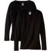 Duofold Women s Mid Weight Wicking Thermal Shirts Pack of 2 Black Small