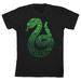 Harry Potter Graphic Slytherin Snake Emblem Toddler Boy s Black T-shirt-4T