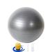 Exercise Ball with Pump - Bender Ball for Stability Barre Pilates Yoga Balance Core Training Stretching and Physical Therapyï¼Œgrey