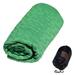 Yoga Mat Towel with Corner Pockets Non Slip Sweat Absorbent Hot Yoga Towels Soft Yoga Blankets with Travel Bag Skidless Mat Cover for Workout Gym Fitnessï¼ŒGreen