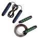 Jump Rope for Women Men Jump Rope with Adjustable Bold Ropeï¼ŒGreat for Crossfit Training Boxing and MMA Workoutsï¼Œblue + green