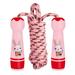 Jump Rope for Kids Adjustable Kid Jump Ropes for Girls Boys Skipping Rope for Kids with Wooden Handle Cotton Braided Outdoor Fun Activity for Exercise Fitness Children Students Preschoolerï¼ŒRed