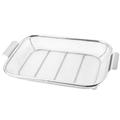Yasu Stainless Steel Grill Basket Bbq Grill Basket with Raised Edges Stainless Steel Grill Basket with Raised Edges Durable Easy