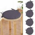 Wozhidaoke Seat Cushion Round Garden Chair Pads Seat Cushion for Outdoor Bistros Stool Patio Dining Room Room Decor Couch Covers for 3 Cushion Couch Sofa Grey 30*30*2 Grey