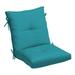 Arden Selections Plush Blowfill Dining Chair Cushion 21 x 40 Lake Blue Leala