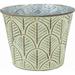 MDR Trading AI-GA3510OZN-Q06 Verdigris & Gold Embossed Leaves Metal Planter - Set of 6