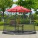 Patio Umbrella Screen Outdoor Mosquito Net Gazebo Canopy Bug Insect Fly Sheild