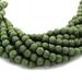 Lava Beads | Olive Green Round Diffuser Beads - 6mm 8mm 10mm 12mm 14mm 16mm 18mm Available