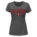 Women's Fanatics Branded Heather Charcoal Tampa Bay Buccaneers Plus Size Arch Over Logo T-Shirt