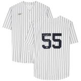 Hideki Matsui New York Yankees Autographed White Nike Cooperstown Collection Pinstripe Replica Jersey with "Godzilla" Inscription
