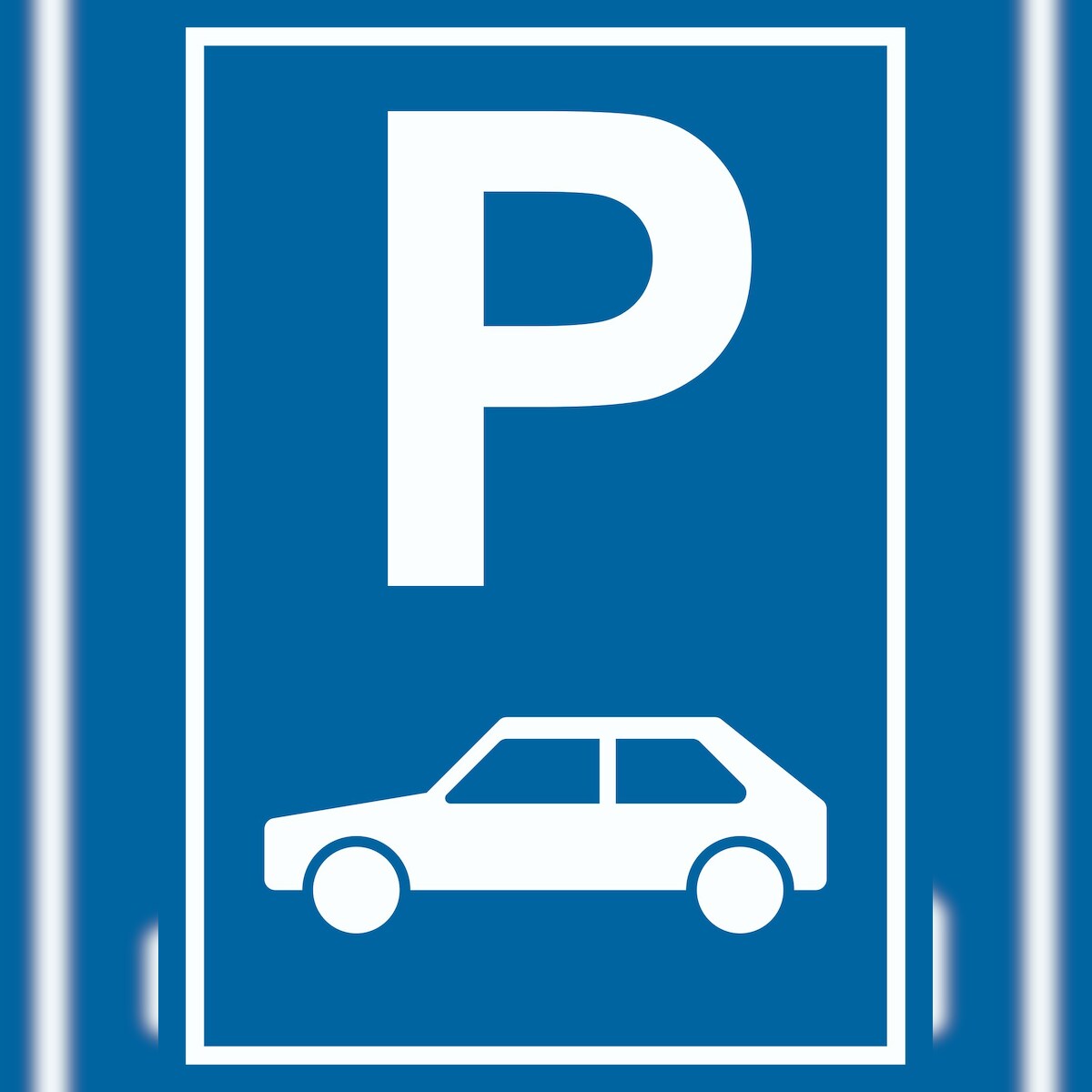 Parkplatz PKW / Auto Schild A5 (148x210mm) Image