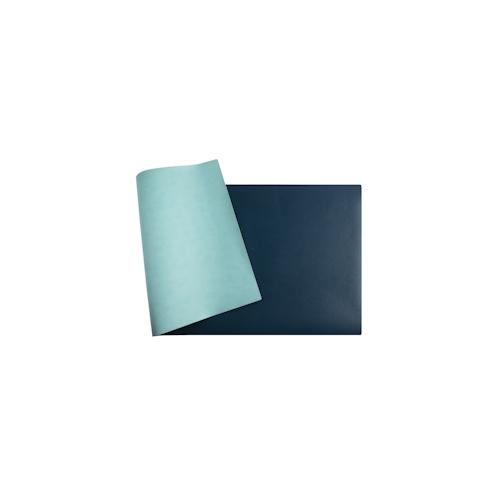 Exacompta 29122E Flexible Schreibunterlage Home Office, aus zweifarbigem Kunstleder (Polyurethan), widerstandsfähig, 35 x 60 cm, tropisch/blaugrün