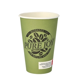 PAPSTAR 50 Trinkbecher, Pappe 0,3 l Ø 8 cm · 11,7 cm grün 
