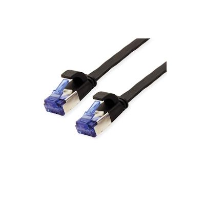 VALUE Patchkabel Kat.6A (Class EA) FTP, extra-flach, schwarz, 5 m Image
