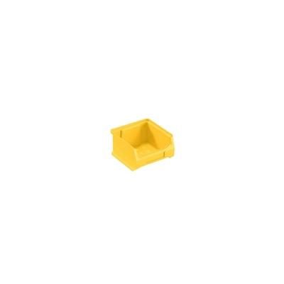 PROREGAL Gelbe Sichtlagerbox 1.0 | HxBxT 6x10x10cm | 0,4 Liter | Sichtlagerbehälter, Sichtlagerkasten, Sichtlagerkastensortiment, Sortierbehälter Image