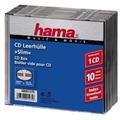 Hama CD Slim Jewel Case, pack 10 1 Disks Transparent