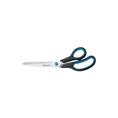 Westcott Easy Grip Schere, 23,5cm, blau-schwarzer Kunststoffgriff, rostfreie Klinge