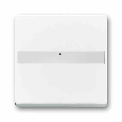 Busch-Jaeger FUTURE LINEAR Kontrollwippe, Schalter/Taster, studioweiß, glänzend, ohne ISO Aufdruck, mit Beschriftungsfeld Image