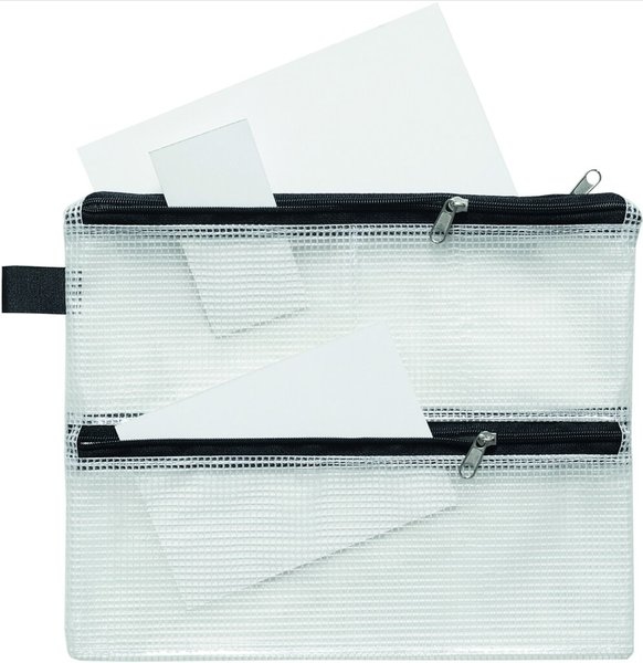 FolderSys Vierkammer-Kleinkrambeutel schwarz 200 x 245 x 0 mm (HxBxT) Image