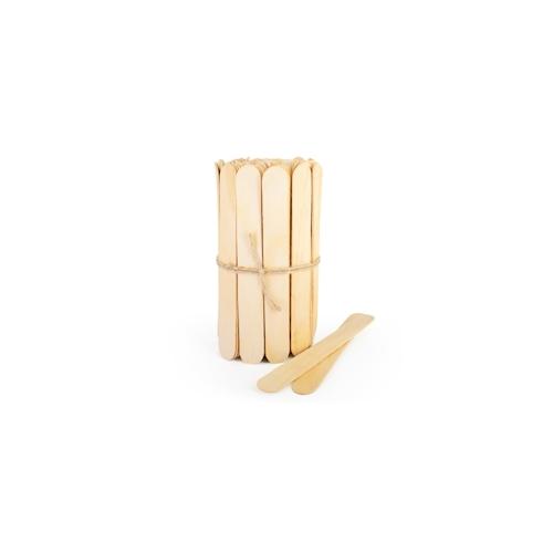 WISEFOOD 100 Stück - Birkenholz Eisstäbchen/Spatel - 15 cm - Holzspatel Mundspatel