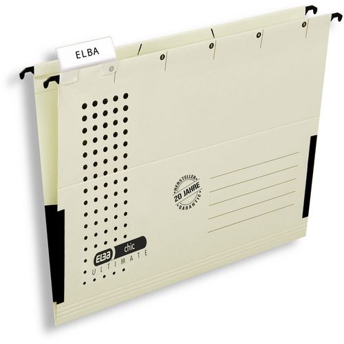ELBA Hängetaschen Chic Ultimate DIN A4 Chamois Karton 5 Stück Image