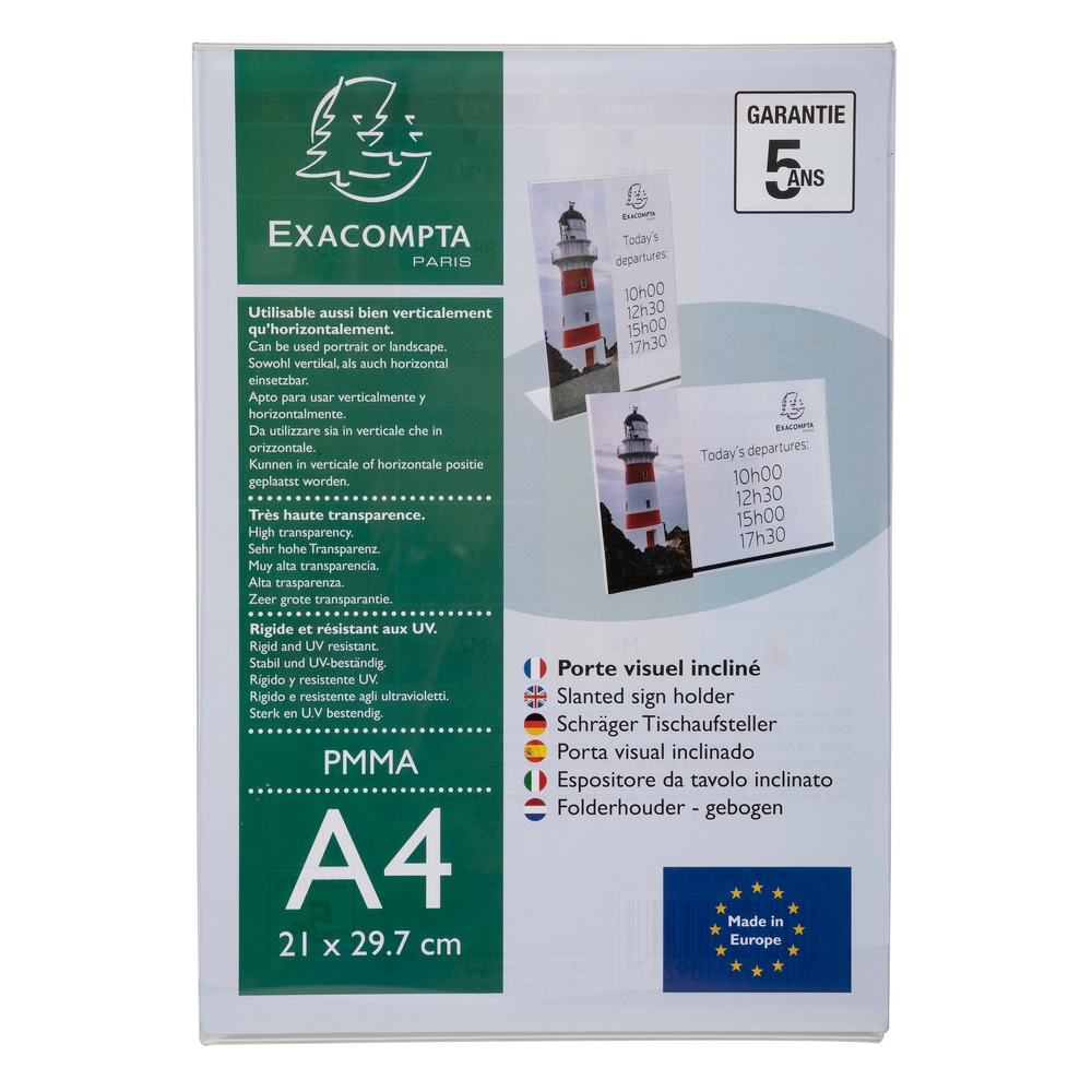 Exacompta Tischaufsteller A4 Hoch/-Querformat Image