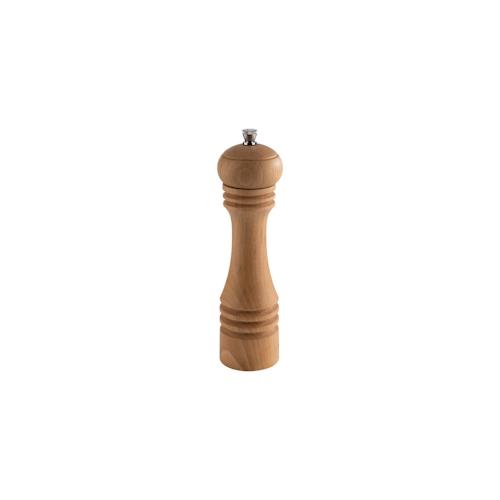 APS Pfeffermühle aus Buchenholz, Keramikmahlwerk, Ø 6 cm, Höhe 23 cm