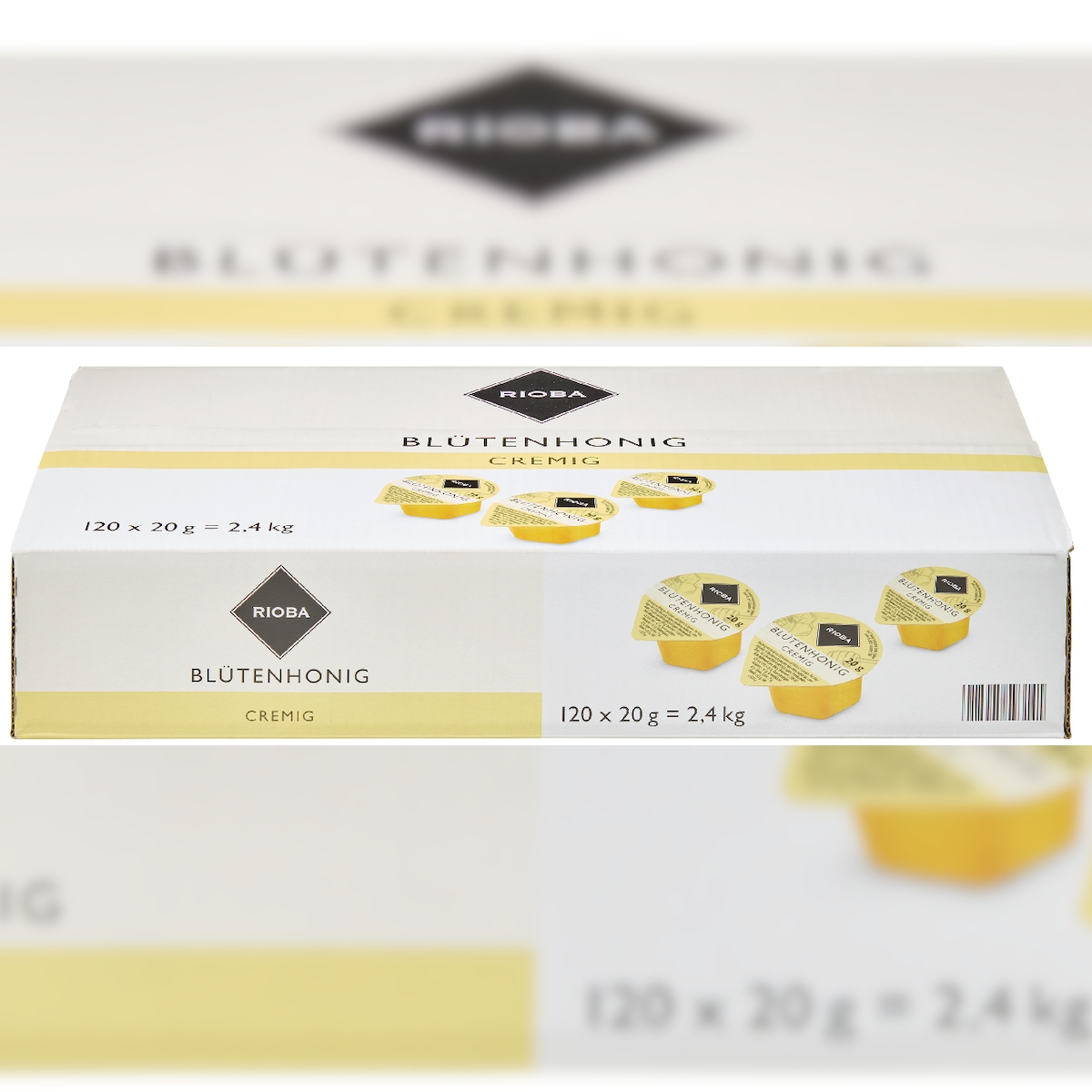 RIOBA Honig Cremig 120 Portionen x 20 g (2,4 kg) Image