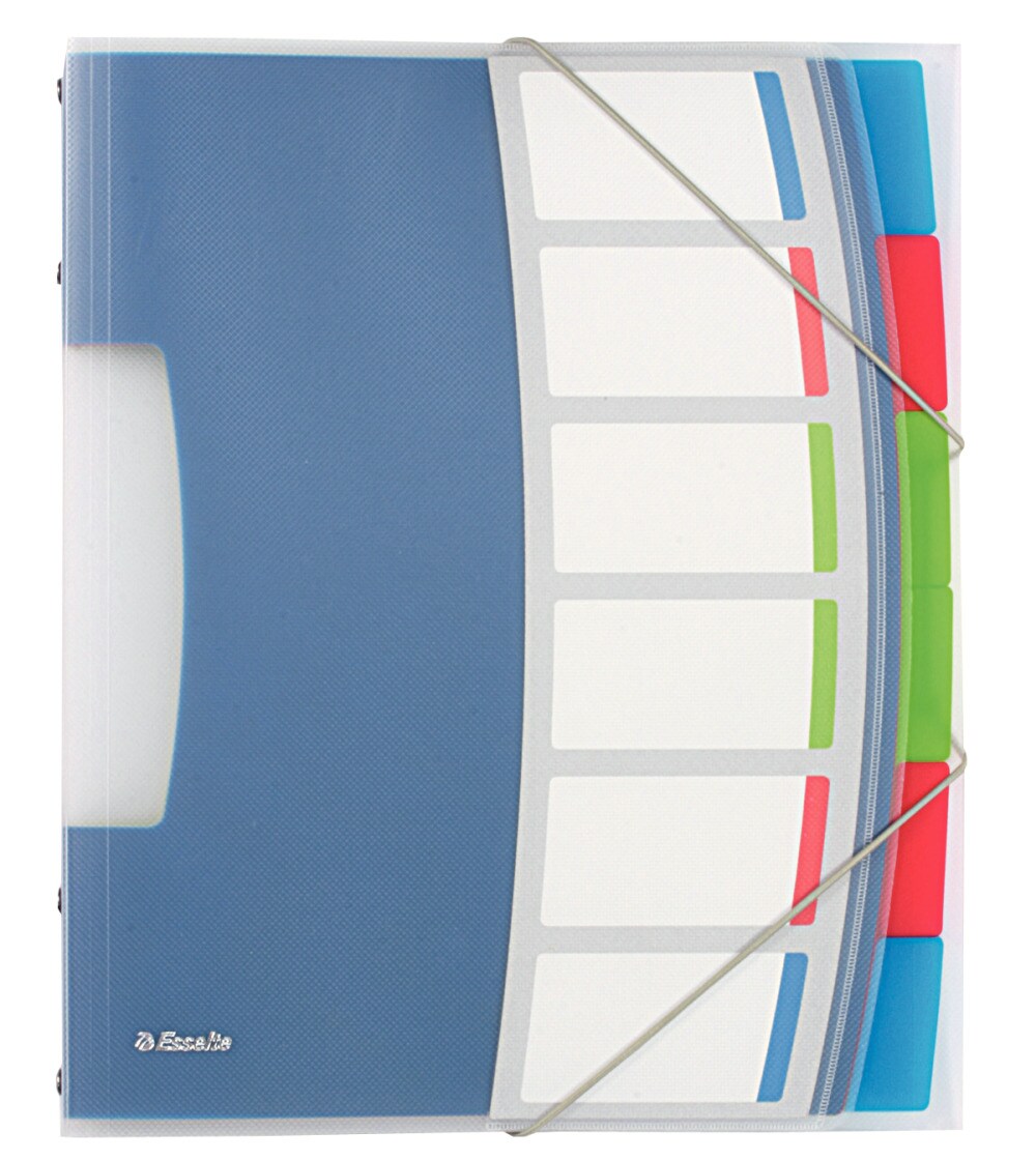 Esselte Ordnungsmappe 624029 DIN A4 6 Fächer PP Image
