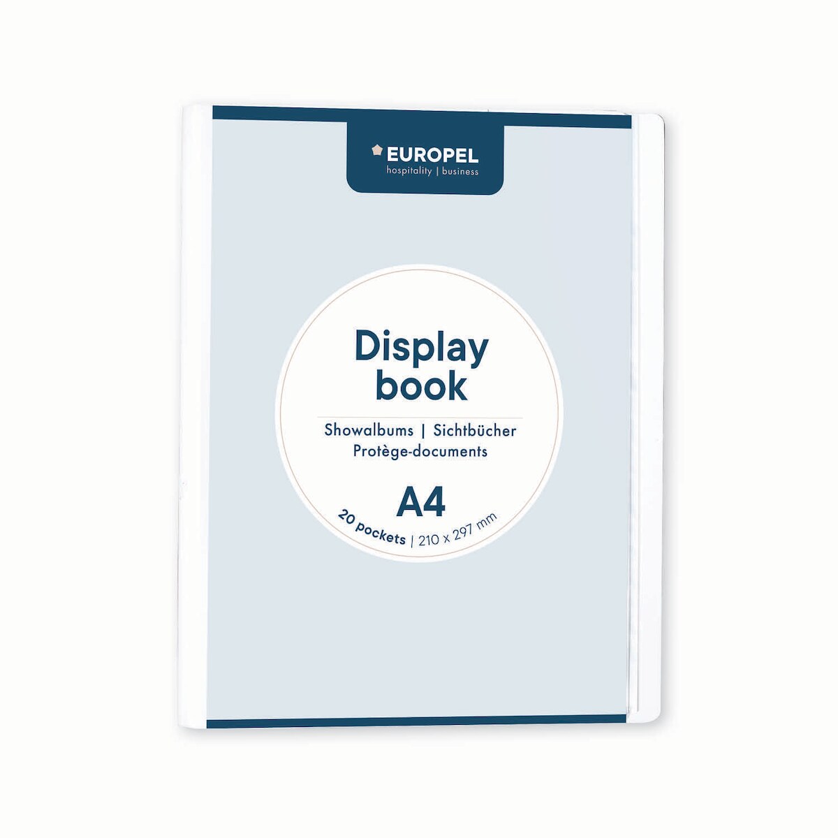 Sichtbuch Europel mit Vordertasche A4 20 Hüllen Weiss 114261 Image