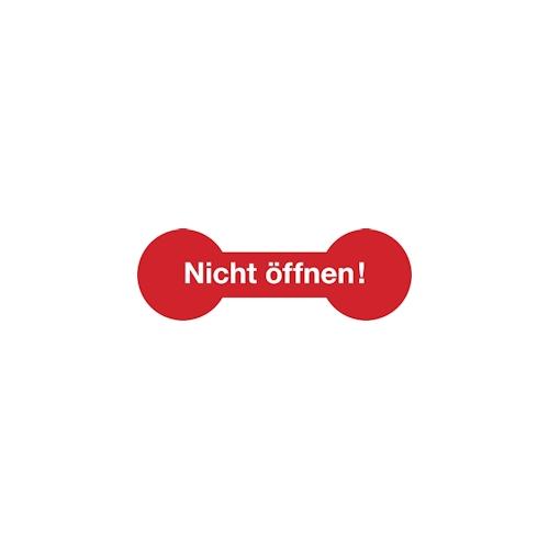 König Werbeanlagen Sicherheitsetikett, Nicht öffnen! - Bogen = 5 Stück - 60x20 mm Dokumentenfolie selbstklebend