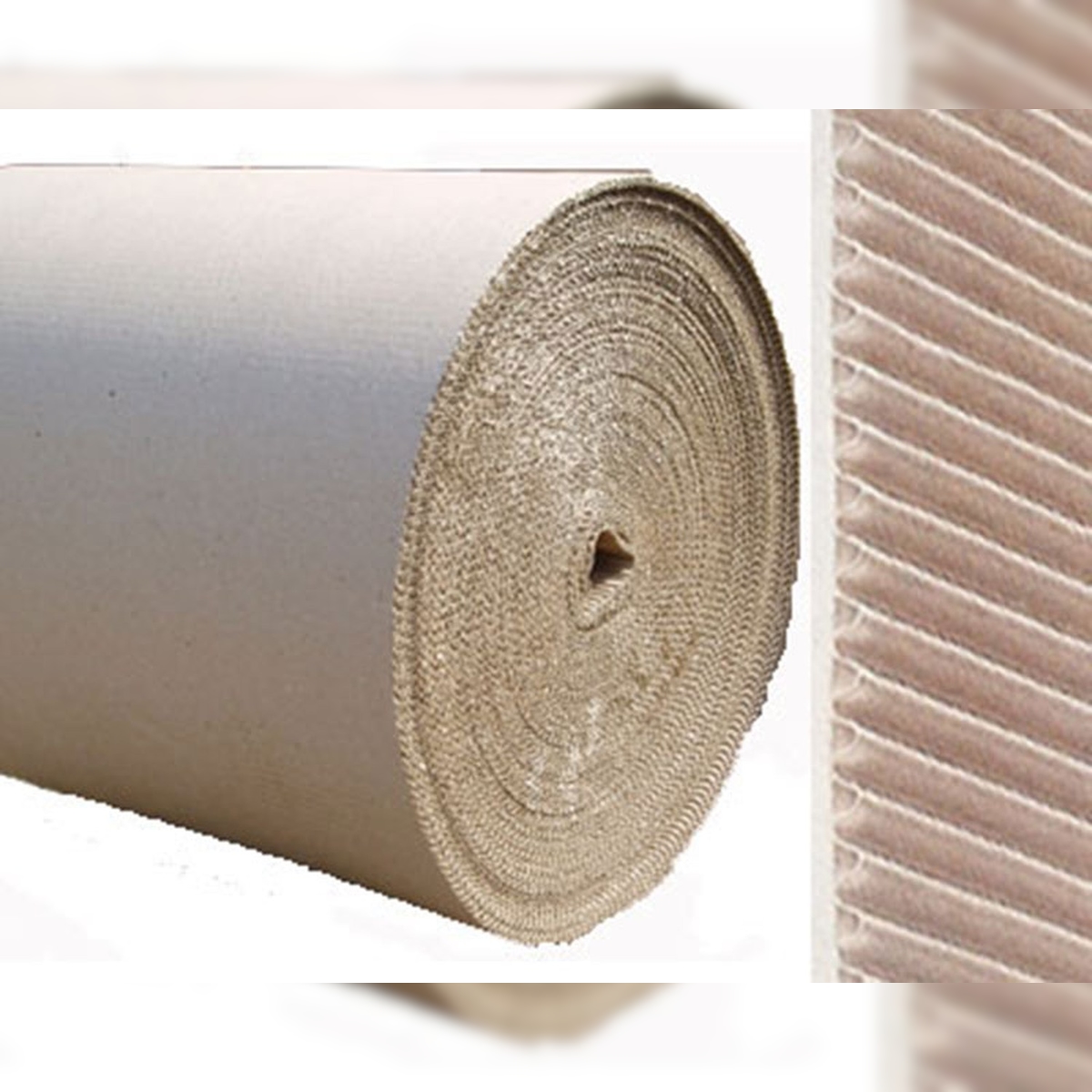 VEPATIM Rollenwellpappe Wellpappe auf Rolle 50cm x 70m B-Welle Image