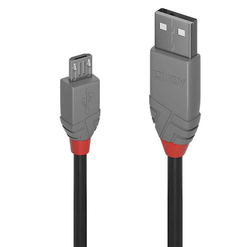 Lindy 36732 Lindy USB 2.0 Kabel Typ A/Micro-B Anthra Line M/M 1m Image