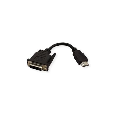 VALUE HDMI-DVI Adapter, HDMI ST / DVI-D BU