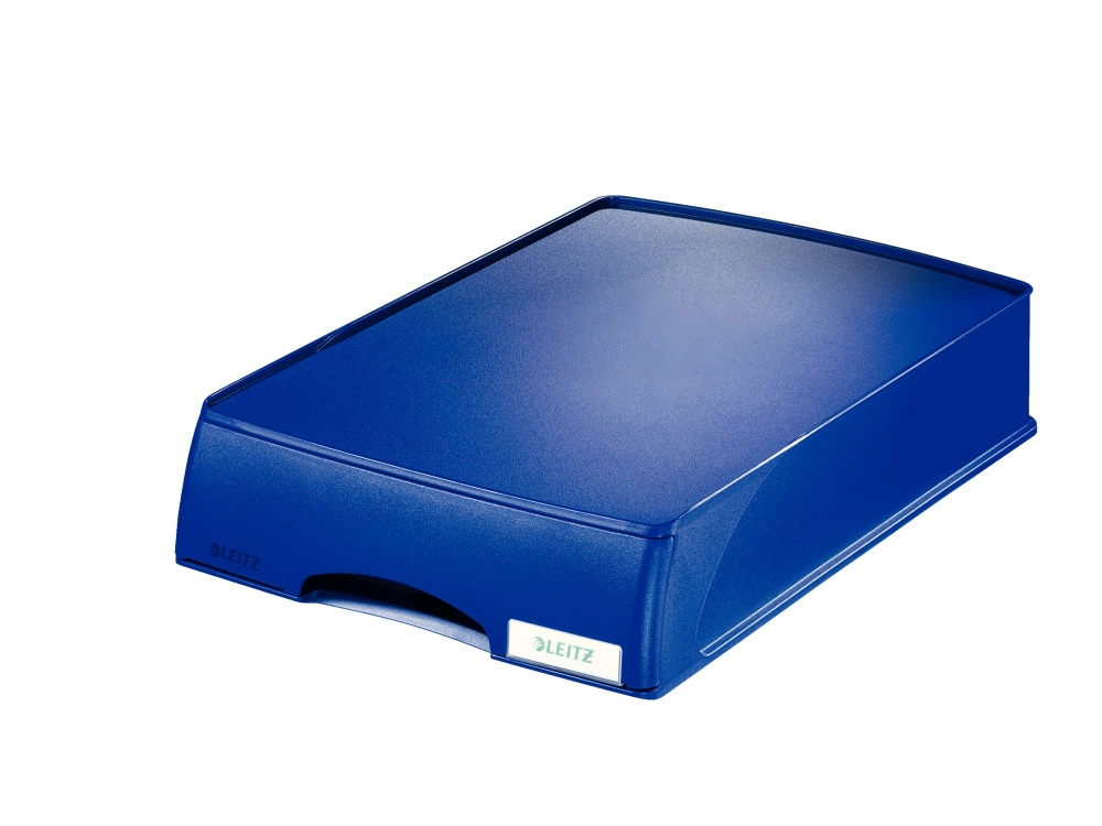 Leitz Briefablage Plus 52100035 DIN A4 stapelbar PS blau Image