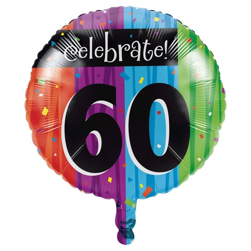 60. Geburtstag `Celebrate` Folienballon Image
