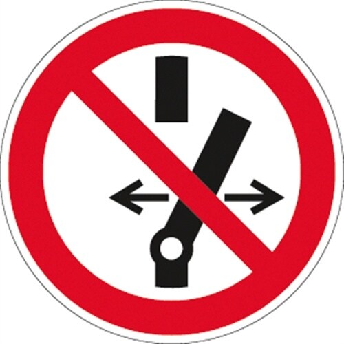 Aufkleber Schalten verboten ISO 7010, Magnetfolie, Ø 200 mm Image