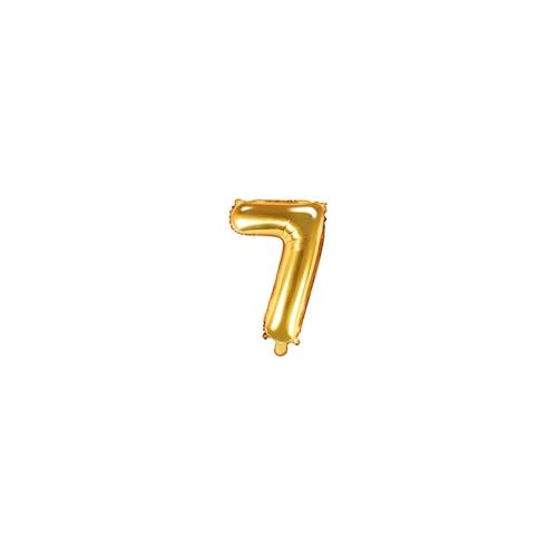 Folienballon gold Zahl 7