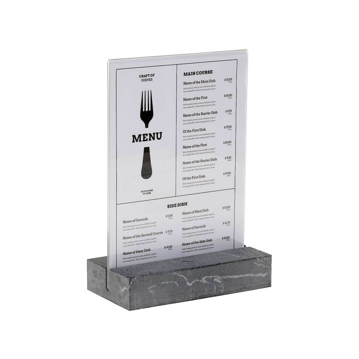 Tischaufsteller Europel A5 Polystone anthrazit 351023 Image