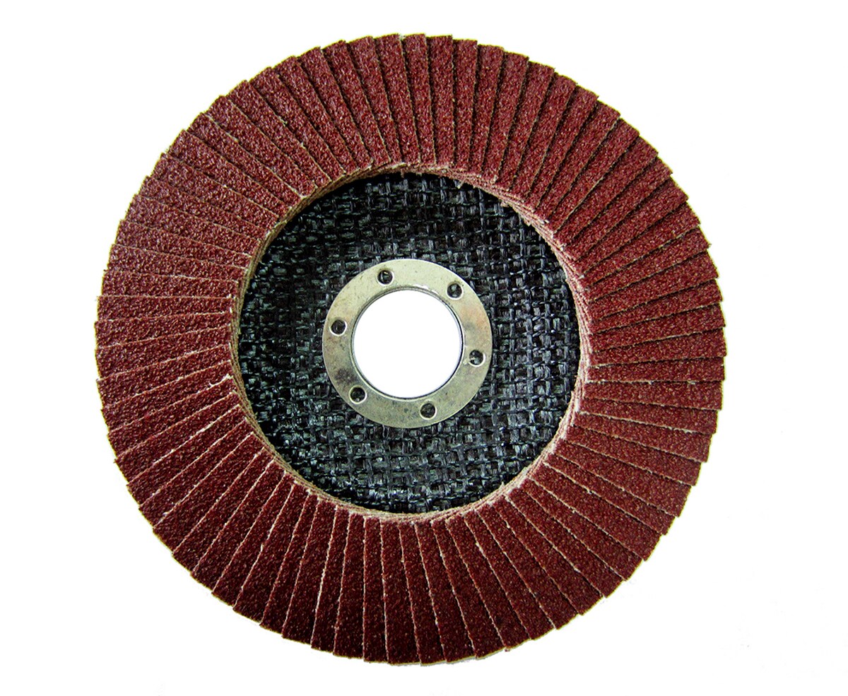 Vago-Tools 20x Fächerschleifscheiben 125mm konisch P80 Braun Image