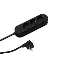 Bachmann Steckdosenleiste SMART 3-fach, schwarz 1,5m, ohne Schalter Image