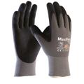 Maxiflex Ultimate Nylon-Strickhandschuhe grau/schwarz, ATG 34-874 - Größe 5 (XXS)