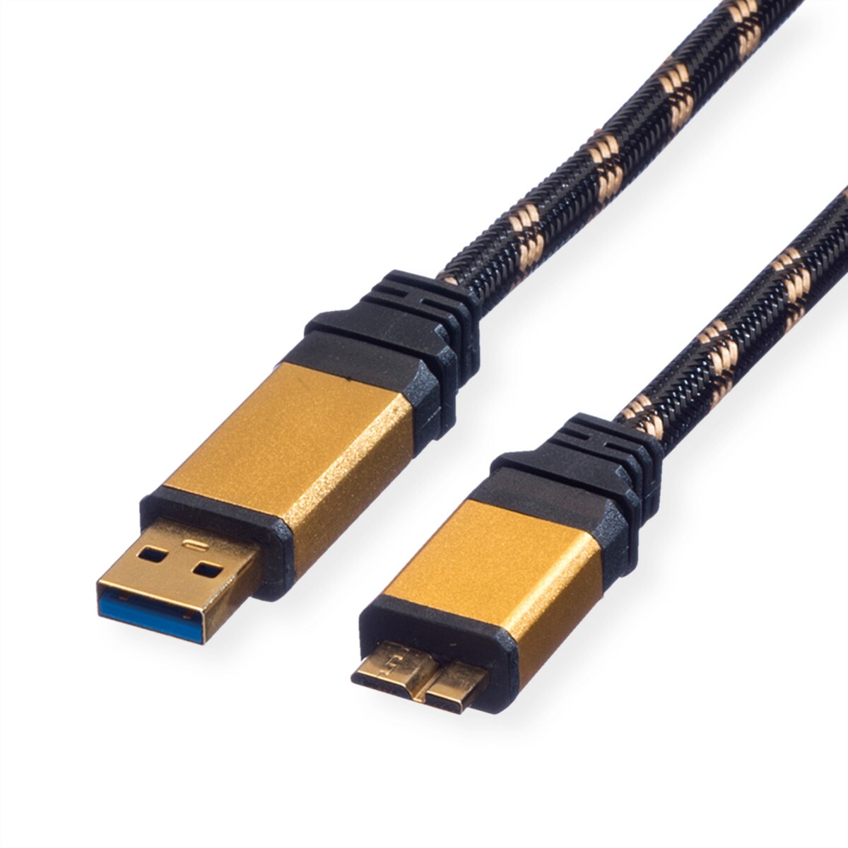 ROLINE GOLD USB 3.2 Gen 1 Kabel, USB A - Micro B, ST/ST, 2 m Image