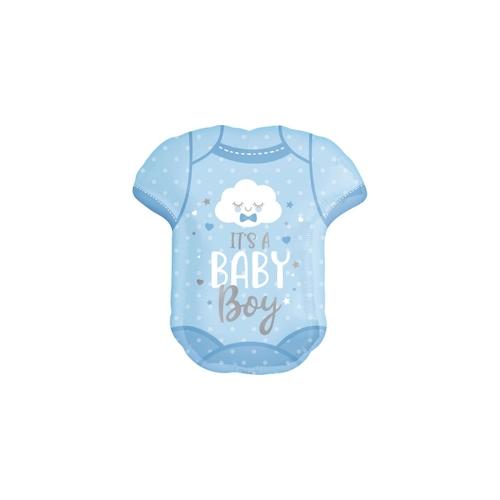 Folienballon Baby Body hellblau