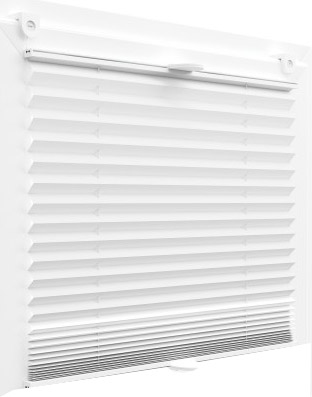 Plissee Faltrollo inkl. Klemmträger weiss 65x200 cm Jalousie Image